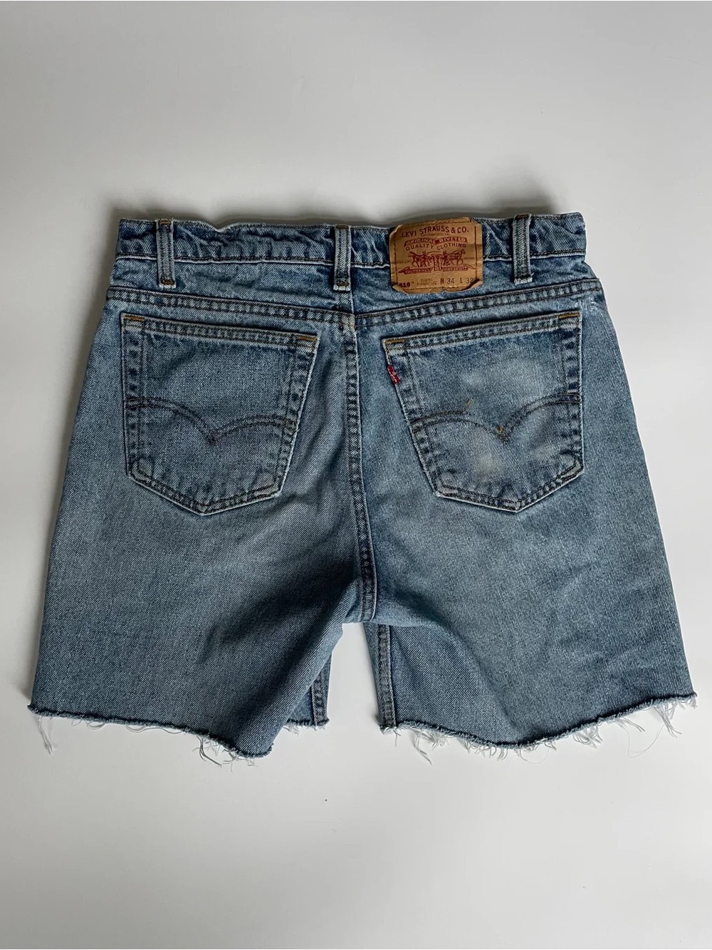 Levi's Light Blue Cutoff Denim Shorts